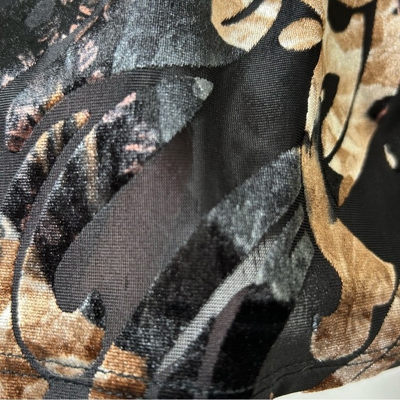 Madeline Sparklestein Floral Burnout Velvet Cardigan Kimono Small Witchy Fall - Picture 11 of 13